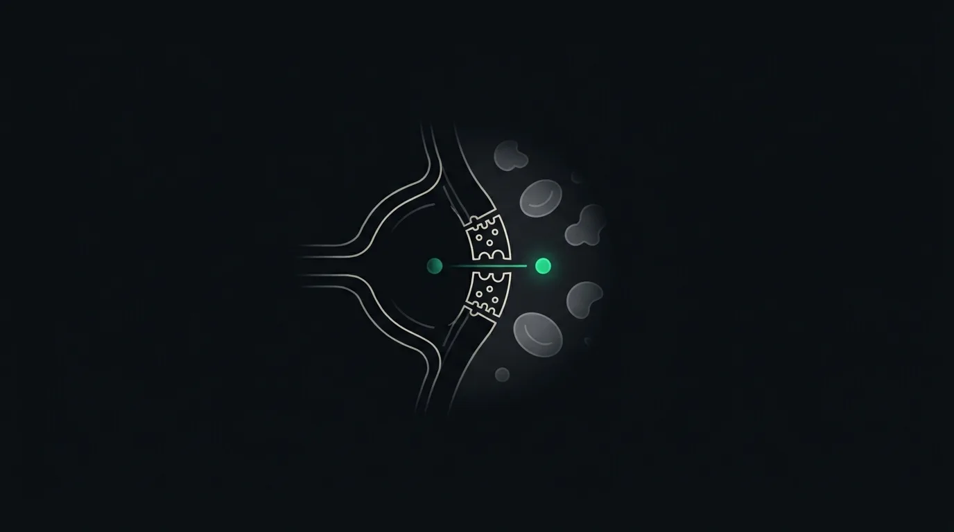 A small emerald filtration-marker protein passing freely through a nephron's filtering membrane.