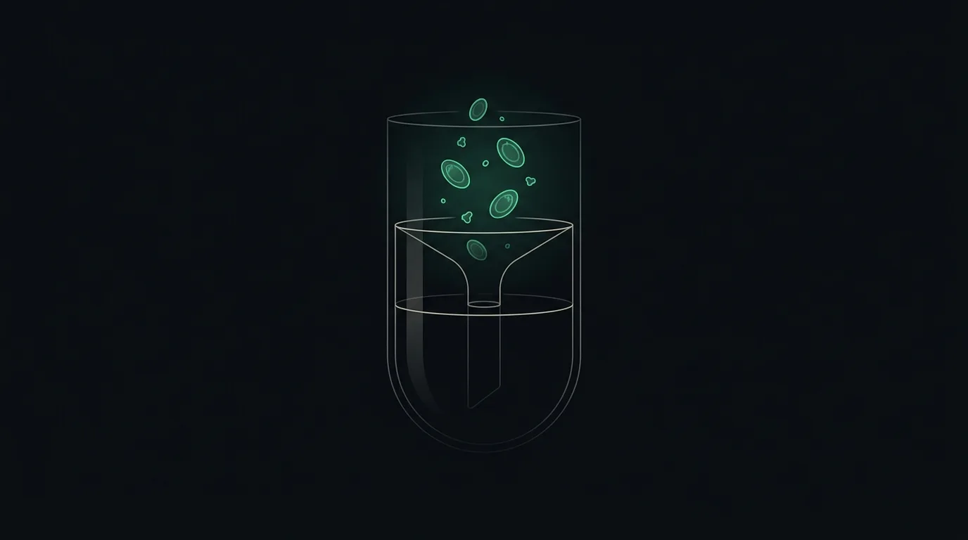 Parasite eggs and antigen markers detected within a faecal sample, in emerald.